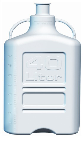 EZgrip Carboy, Polypropylene, 20 L, No Spigot, 3 in. Sanitary Cap, Foxx 155-3131-OEM {Image shown is Carboy of same style in larger size}