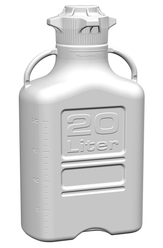 EZgrip Carboy, Polypropylene, 20 L, No Spigot, VersaCap EZfil 120, Foxx 155-3121-OEM