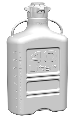 EZgrip Carboy, Polypropylene, 40 L, No Spigot, VersaCap EZfil 120, Foxx Life Sciences 155-5121-OEM