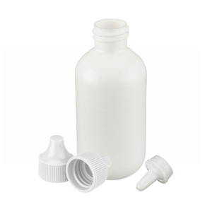 Dropping Bottle, 125 mL, LDPE, Natural with Extended Controlled Dropper Tip, W211636