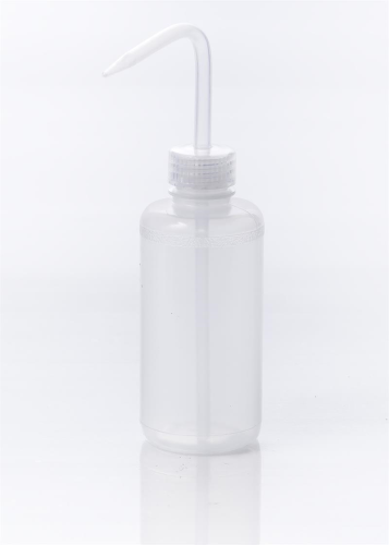 Narrow Mouth Wash Bottle, Natural Polyethylene with Cap 250 mL (8 oz.), Bel-Art, F11618-0008