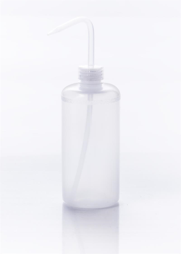 Washing Bottle, 500 mL, Polyethylene, Screw Cap Dispenser with Tapered Delivery Tube, Bel-Art, F11618-0016