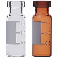 Crimp Vial, 12 x 32 mm, 1.5 mL, Amber Glass, Standard Opening, 100/PK SUN-SRi 200 002