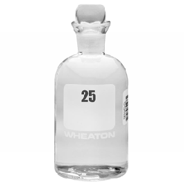 300 mL BOD Bottle, 25-48, with Glass Pennyhead Stopper, 24/CS, Wheaton 227497-02G