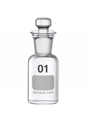 Bottle, BOD, Borosilicate Glass, Low Form, Flared Lip for Water Seal, 60 mL (Choose from #1 thru #36), Wheaton, 227494-01