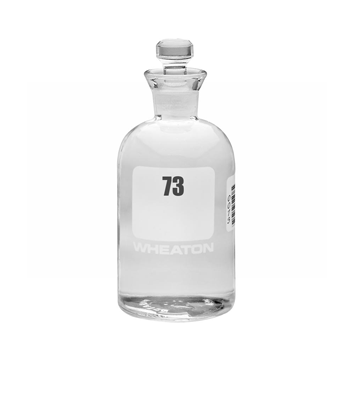 300 mL BOD Bottle, Bar-Coded, Numbered 1 thru 24, Type 1 Borosilicate Clear Glass with Glass Robotic Stopper, Wheaton, 227497-01