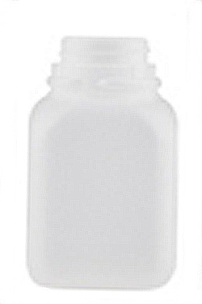Bottle, Dairy Square, Narrow Mouth, High Density Polyethylene, 8 oz. (38 mm Cap Required), Consolidated Container, 008JS1N004X001