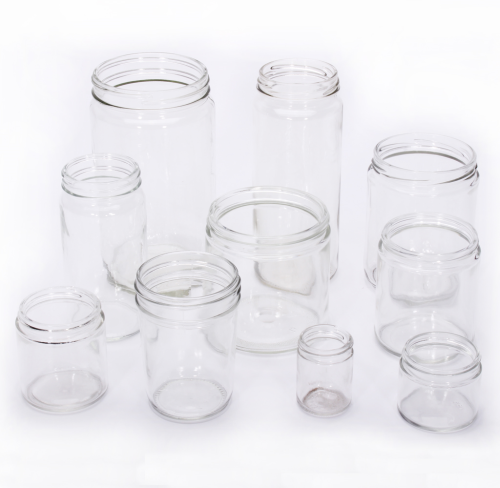 Bottle, Straight Sided Jar, Clear Glass 1 oz, 38-400 Neck Finish, Cincinnati Container Company, 10401FC1