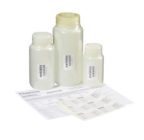 Nalgene Bottle, Wide-Mouth High-Density Polyethylene, Sterile, with Closure, 500 mL, 40/CS, Thermo Scientific, N411-0500