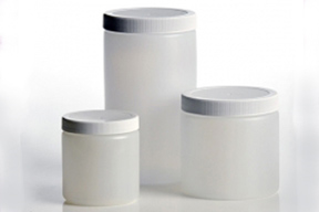 Bottle, Straight-Sided Wide-Mouth HDPE, 32 oz., Level 1 with PE-foam lined 89 mm Polypropylene Cap, 12/CS, QEC, 1214-0032