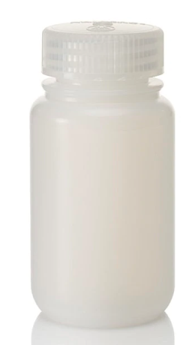 Nalgene Bottle, Wide-Mouth, High Density Polyethylene (HDPE) with Polypropylene (PP) Screw Closure, 500 mL (16 oz.), Thermo Scientific, 2104-0016