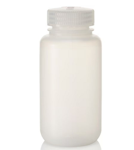 Nalgene Bottle, Wide-Mouth, Round, Polypropylene Copolymer (PPCO) with Polypropylene (PP) Cap, 250 mL, Bulk Pack, EA, 12/PK, or 72/CS, Thermo Scientific, 2105-0008