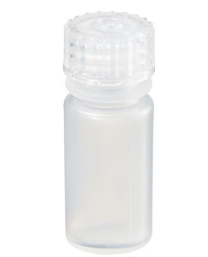 Nalgene Bottle, Small, Diagnostic, Round, Narrow-Mouth, Translucent Polypropylene Copolymer with Polypropylene Cap, 4 mL, Tray Packaging, 1328/CS, Thermo Scientific, 322006-9125