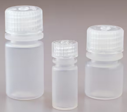 Nalgene Bottle, Small, Diagnostic, Round, Narrow-Mouth, Translucent Polypropylene Copolymer with Polypropylene Cap, 8 mL, Bulk Packaging, 2000/CS, Thermo Scientific, 312006-9025