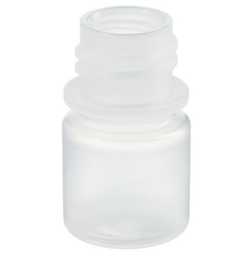 Nalgene Bottle, Small, Diagnostic, Round, Narrow-Mouth, Translucent Polypropylene Copolymer without Cap, 8 mL, Bulk Packaging, 2000/CS, Thermo Scientific, 362006-9025