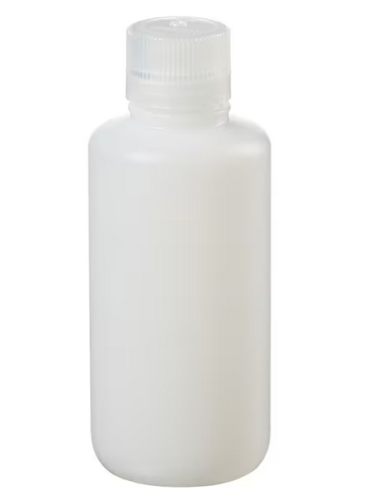 Nalgene Bottle, Round, Narrow-Mouth, High-Density Polyethylene (HDPE) with Polypropylene (PP) Cap, 500 mL, 48/CS, Thermo Scientific, 2002-9016