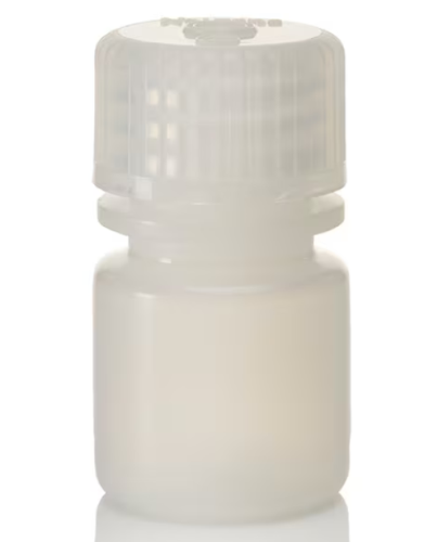 Nalgene Bottle, Round, Narrow-Mouth, Low-Density Polyethylene (LDPE) with Polypropylene (PP) Cap, 8 mL, 72/CS, Thermo Scientific, 2003-9025