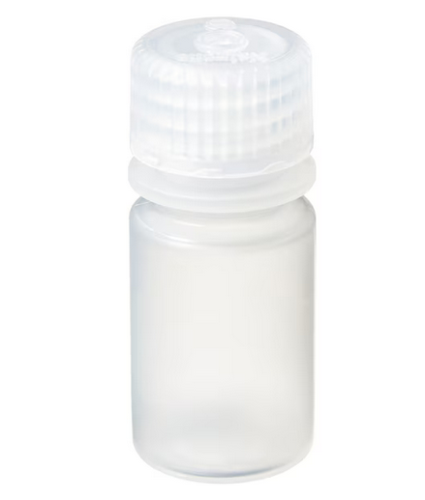 Nalgene Bottle, Round, Narrow-Mouth, Polypropylene Copolymer (PPCO) with Polypropylene (PP) Cap, 15 mL, 72/CS, Thermo Scientific, 2006-9050