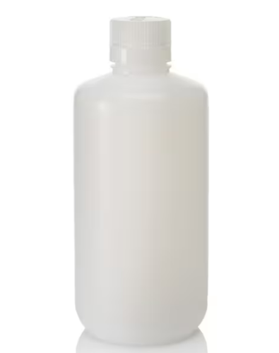 Nalgene Bottle, Round, Narrow-Mouth, High-Density Polyethylene with Polypropylene (PP) Cap, 1 L, 24/CS, Thermo Scientific, 2089-0032