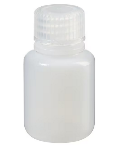 Nalgene Bottle, Packaging, Round, Narrow-Mouth, High-Density Polyethylene (HDPE) with Polypropylene Cap, 30 mL, 1000/CS, Thermo Scientific, Bulk Packaged, 312089-0001