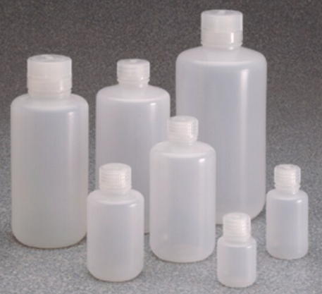Nalgene Bottle, Boston Round, Narrow-Mouth, Low-Density Polyethylene (LDPE) with Polypropylene Cap, Bulk Packaged, 250 mL, 250/CS, Thermo Scientific, Thermo Scientific, 312003-0008