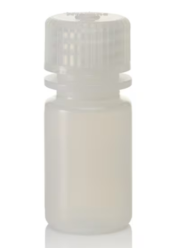 Nalgene Bottle, Small, Diagnostic, Round, Narrow-Mouth, High-Density Polyethylene (HDPE) with Polypropylene Cap, 15 mL, 1500/CS, Thermo Scientific, 322002-9050