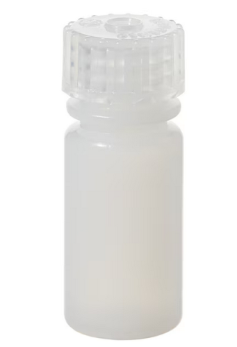 Nalgene Bottle, Small, Diagnostic, Round, Narrow-Mouth, High-Density Polyethylene (HDPE) with Polypropylene Cap, 4 mL, 1328/CS, Thermo Scientific, 322002-9125