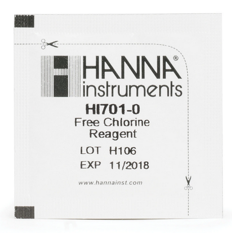 Powder Reagents for 25 tests, for use with Hanna Free Chlorine Checker, Hanna Instruments, HI701-25
