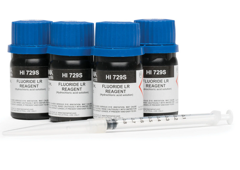 Reagents for 25 tests, for use with Hanna Fluoride Checker, Hanna Instruments, HI729-26
