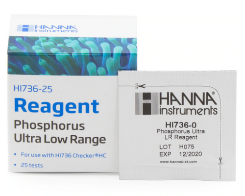 Powder Reagents for 25 tests, for use with Hanna Ultra Low Phosphorus Checker, Hanna Instruments, HI736-25