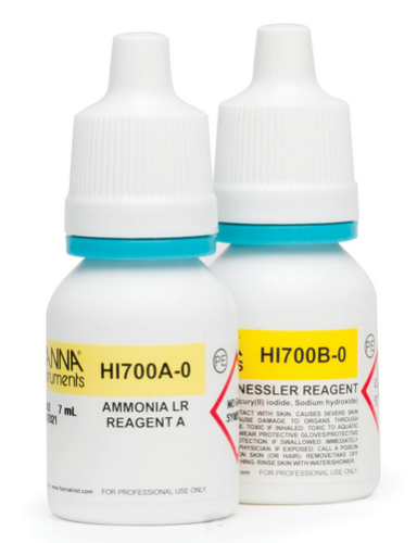 Ammonia LR Checker HC Reagents, 25 tests/pk, Hanna Instruments, HI700-25