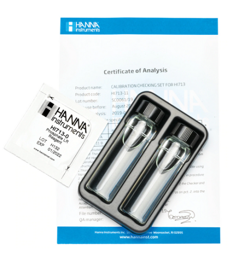 Phosphate Low Range Checker HC Calibration Set for HI713, Hanna Instruments, HI713-11
