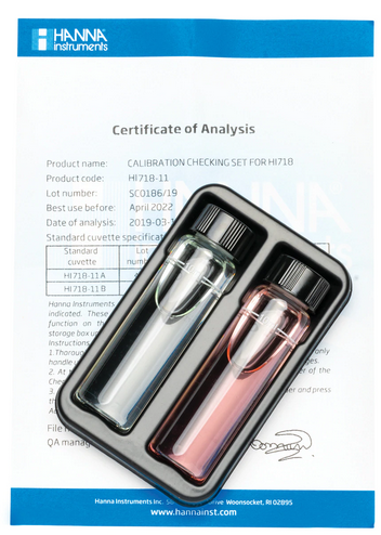 Iodine Calibration Standards Checking Set, Hanna Instruments, HI718-11