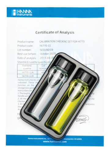 Silica Calibration Standards Checking Set, Hanna Instruments, HI770-11