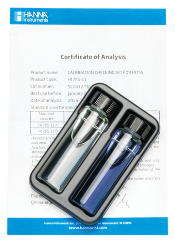 Alkalinity Calibration Standards Checking Set, Hanna Instruments, HI755-11