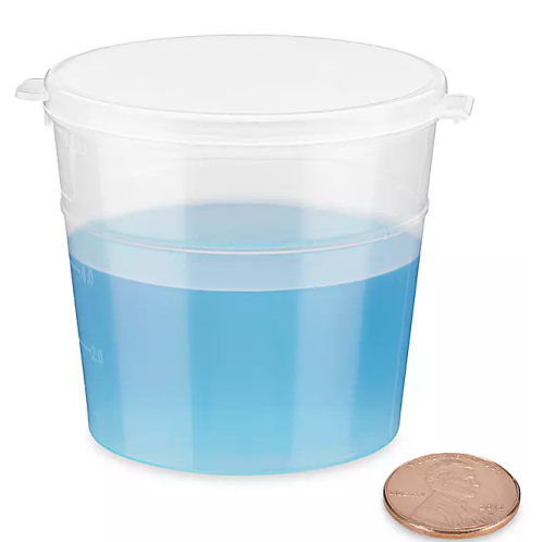 Vials, Polypropylene, with Hinged Cap, 8 oz, 24/CS, Uline, S-19525