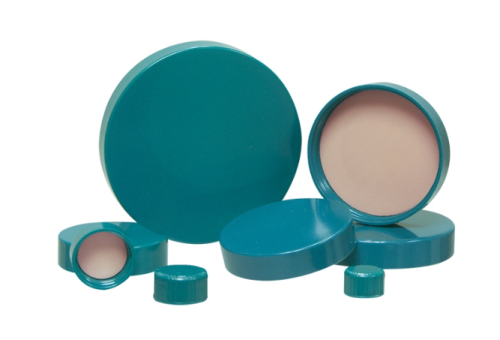 58-400 Green Thermoset Cap with F217 Foam and PTFE Liner, Qorpak, CAP-00074
