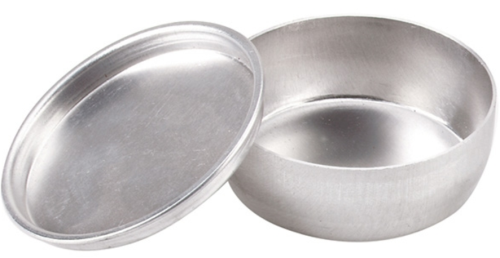 Aluminum Dish 57 mm x 19 mm, 6/PK, AD-DSHAACC