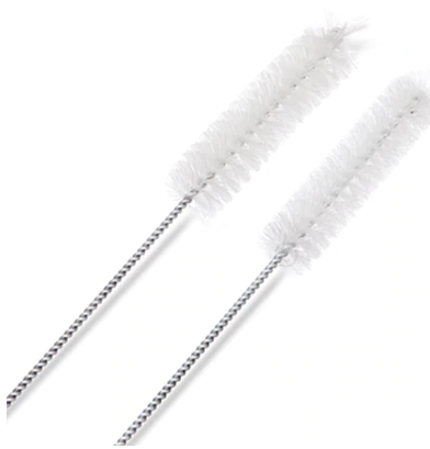 Brush, Buret, White Bristle, 3/4 in. Diameter X 3-1/4 in. Brush Length x 36 in. Long, Justman Brush, 1838