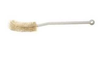 Brush, Volumetric Flask, White Bristle, 1-3/8 in. Diameter X 3-1/2 in. Brush Length x 12 in. Long