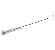 Brush, Test Tube, Radial Tip, White Bristle, 1/2 in. Diameter X 3 in. Brush Length, Justman Brush, 1897