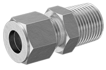 Yor-Lok Fitting for Copper Tubing, Straight Adapter for 3/8 in. Tubing OD x 3/8 in. NPT Male, 5272K195