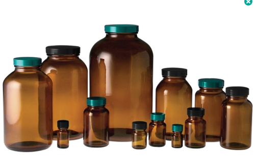Bottle, Amber Wide Mouth Packer, 60 mL, 33-400 Neck, No Caps, 216/CS, Berlin Packaging, GLA-00914