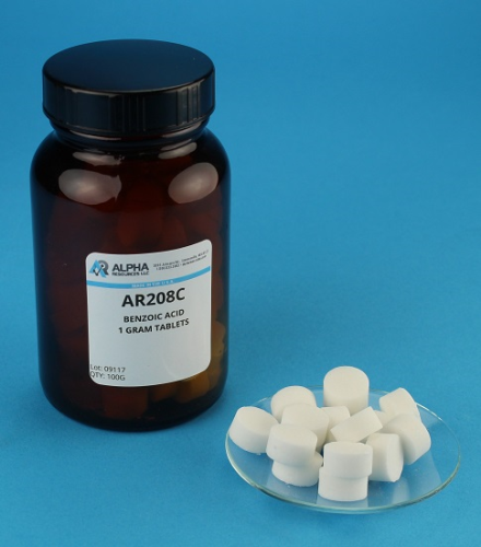 Benzoic Acid (1 g Tablets), 500/PK