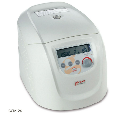 Microcentrifuge with 24-Place Rotor for 1.5 to 2 mL Microcentrifuge Tubes, 120 V, 60 Hz, Globe Scientific, GMC-24