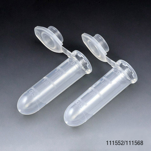 Microcentrifuge Tubes, 2 mL, Attached Snap Cap, Rounded Bottom, Polypropylene (PP), 1000/PK, Globe Scientific, 111568