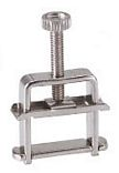 Clamp, Hoffman Closed-Jaw, Nickel Plated Brass Construction, up to 5/8 in. Maximum Height, 3/4 in. Wide