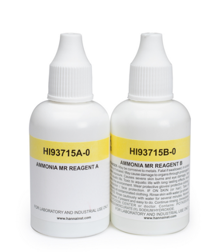 Ammonia Medium Range Reagents, 300 Tests, Hanna Instruments, HI93715-03