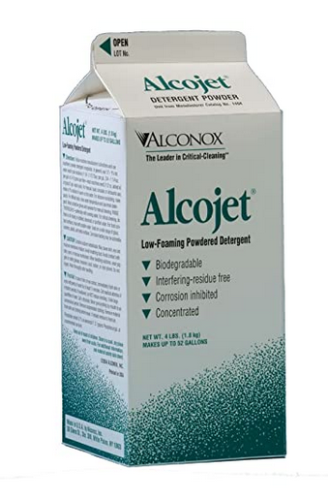 Cleanser, Alcojet, Nonionic, Low Foaming for Use in Labware Washers, Parts Washers, Power-Spray Systems, Manual and Ultrasonic Cleaning, Dilute 1:200, 4lb