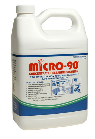 Micro-90 Cleanser, 4 L Bottle, Works on Glass, Metal, Plastics, Rubber, Porcelain, Fabrics, etc, International Products Corporation, M-9051-04